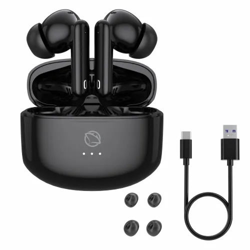 Słuchawki bezprzewodowe Manta TWS Rytmo Bluetooth 5.3 Czarny