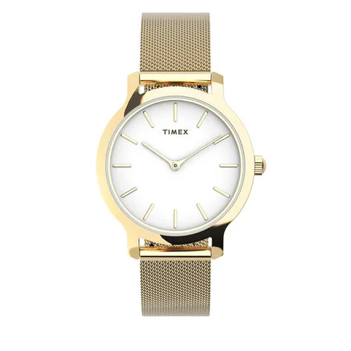 Timex Transcend TW2U86800 Altın / Beyaz Saatler