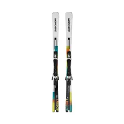 Narty zjazdowe Salomon Addikt Pro 76 + wiązania MI12 GW white/black/capri breeze