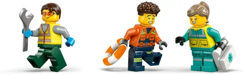 LEGO 60505 City Zestaw z samolotem, ciężarówką serwisową i poduszkowcem