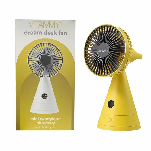 Wentylator VITAMMY Dream Desk Fan Żółty