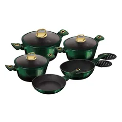Zestaw garnków BERLINGER HAUS Emerald Collection BH/6065 (10 elementów)