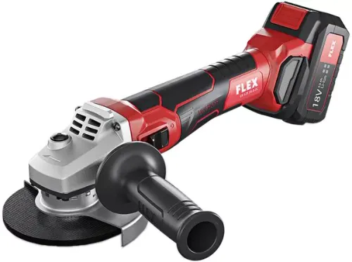 Açılı Taşlama Makinesi Flex LB 125 18.0-EC (+taşıma çantası, AP 18.0 / 5.0 Ah piller)