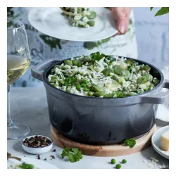 Garnek żeliwny VINTAGE CUISINE VC2P2619BL20CP Szary 26 cm