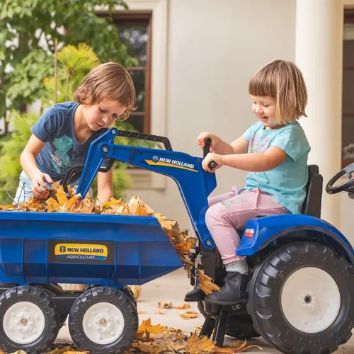 Falk Traktor na Pedały New Holland T8 z Koparką i Przyczepą 3-7 lat