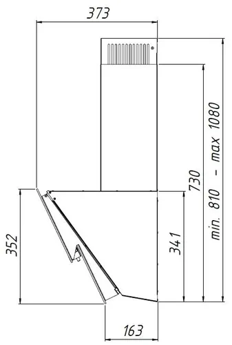 Okap Akpo WK-9 Balance PROline 60 Czarny