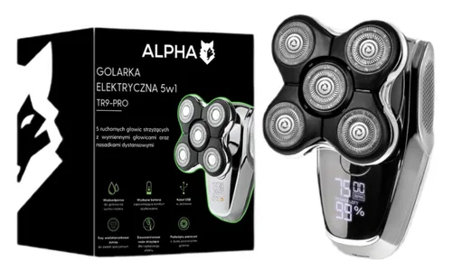 Golarka ALPHA TR9-Pro Na mokro i sucho