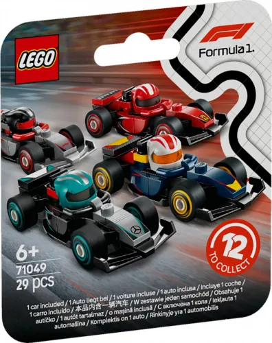 LEGO Klocki Minifigures 71049 Kolekcjonerski bolid F1 (display 36 sztuk)