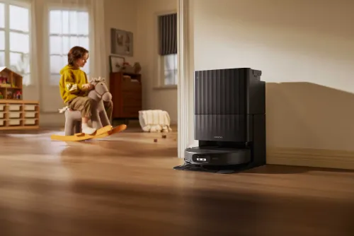 Robot sprzątający Roborock Qrevo Edge 2 Funkcja mopowania Stacja oczyszczająca Tworzenie mapy pomieszczenia Funkcje AI Czarny