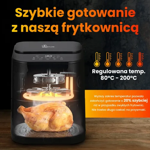 Air fryer Extralink Home SJ-520 1600W 5,2l Aplikacja mobilna