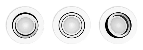 Oświetlenie punktowe Philips Hue White Ambiance Milliskin 3szt. Biały