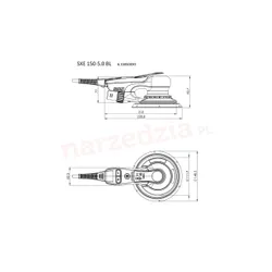 Эксцентриковая шлифовальная машина Metabo SXE 150-5. 0 BL