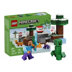 KLOCKI LEGO MINECRAFT 21583 Przygoda Steve’a w tajdze, zestaw +6 lat