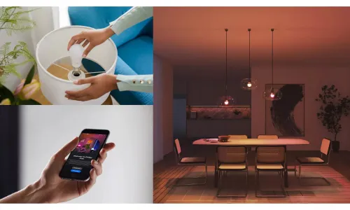 Inteligentna żarówka LED PHILIPS HUE 929004235411 E27 8W Bluetooth, ZigBee (3 szt.) + Mostek