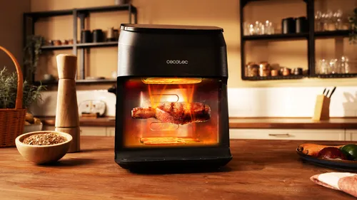 Air Fryer Frytkownica beztłuszczowa CECOTEC Cecofry&Grill Smoking 4500 3 w 1 z ukrytym grillem i wędzarnią