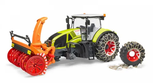 Bruder Professional Series Claas Axion 950 with snow chains and snow blower