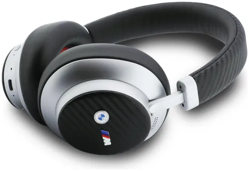 Słuchawki nauszne BMW M Carbon Metal Logo ENC Srebrny