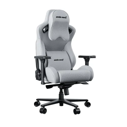 Fotel Anda Seat Kaiser 2 Pro XL Gamingowy do 200kg Tkanina Lniana Szary