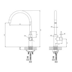 Bateria OMNIRES Y Y1251GLB Złoto szczotkowane