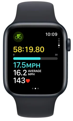 Смарт-часы Apple Watch SE GPS 44 мм алюминиевый спортивный ремешок S / M