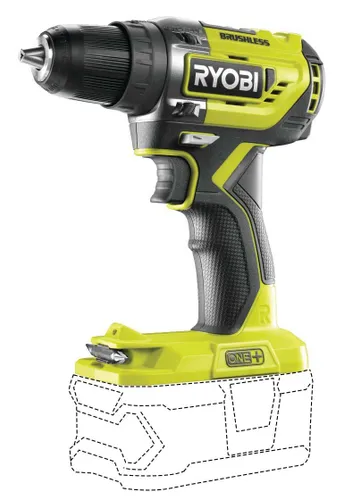 Wiertarko-wkrętarka RYOBI ONE+ R18DD5-0 + Akumulator RYOBI RC18150-250 5Ah 18V + Ładowarka