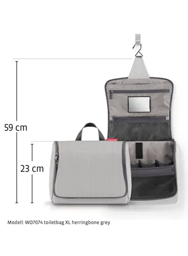 Косметичка / Дорожная сумка Reisenthel Toiletbag XL - herringbone grey