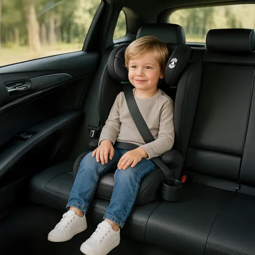 Fotelik samochodowy TULANO Joy 20 I-Size 100-150 cm (15-36 kg) Czarno-szary
