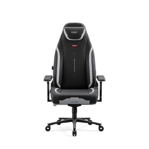 Fotel Diablo Chairs X.Eye Prime, Normal Size, Burned Black Gamingowy do 140kg Czarny