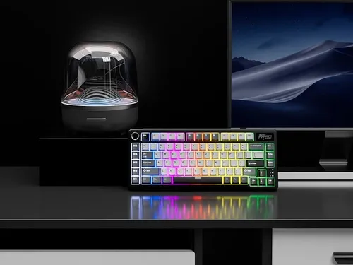 Klawiatura ROYAL KLUDGE L75 Knight Black Beige Switch