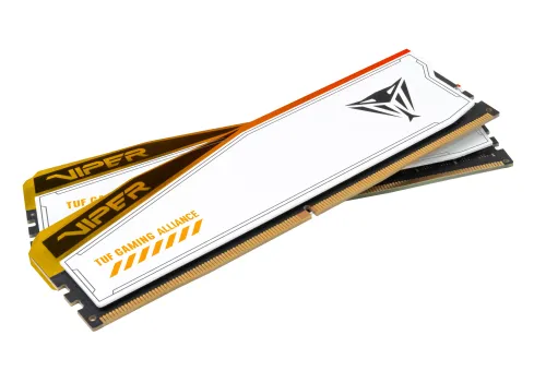 Pamięć RAM Patriot Viper Elite 5 RGB TUF Gaming Alliance DDR5 32GB (2 x 16GB) 6600 CL34 Biały