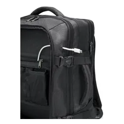 Plecak podróżny poszerzany Puccini Easy Pack Laptop 16" - czarny