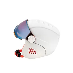 Kask snowboardowy dziecięcy ALPINA CARAT LE VISOR HM white - Rozmiar - S