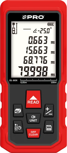 Dalmierz laserowy PRO DL-80X