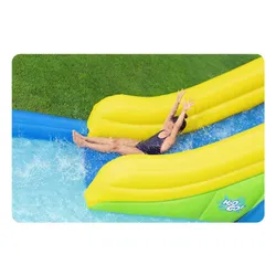 Dmuchany plac zabaw Bestway XXL dla dzieci zjeżdżalnia 435x286x267 cm