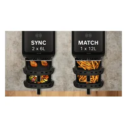Air Fryer Frytkownica beztłuszczowa BOSCH Serii 6  MAFD661B4 12l z podwójnym koszem