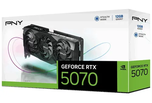 Karta graficzna PNY GeForce RTX 5070 Triple Fan 12GB DLSS 4
