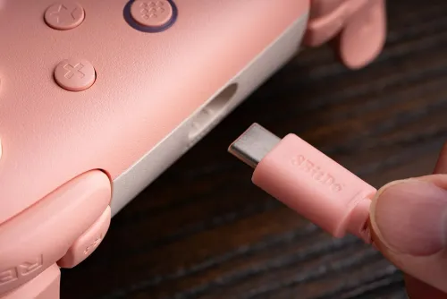 Pad 8BitDo Ultimate 2C Wired Controller do PC, Android Przewodowy Brzoskwiniowy