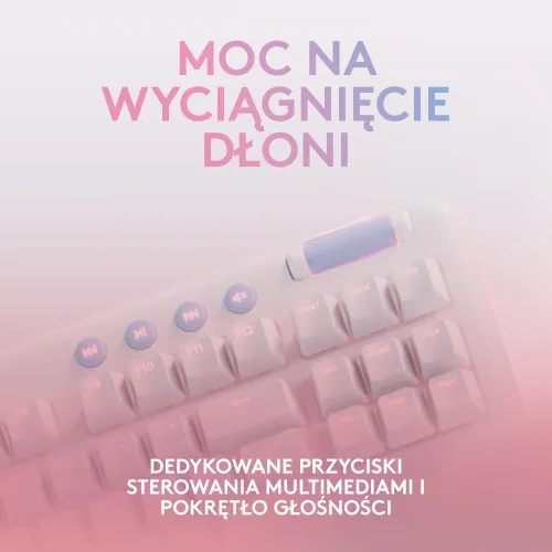 Klawiatura mechaniczna Logitech G715 Tactile GX Tactile Biały