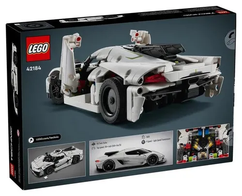 Конструктор LEGO Technic 42184 Белый гиперкар Koenigsegg Jesko Absolut