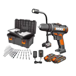 Zestaw elektronarzędzi Worx WX100.9 + WA028.9 + WA3760 + 2 x WA3551.1