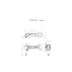 Szlifierka kątowa Metabo W 18 LTX 150 Quick