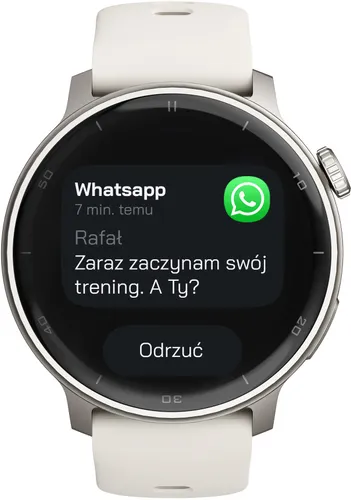 Smartwatch STELIO Activ AI GPS 46mm Srebrny