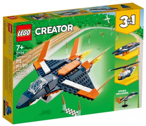 LEGO Creator 3in1 31126 сверхзвуковой реактивный самолет