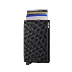 Küçük RFID Cüzdan Gizli Slimwallet Karbon-Siyah