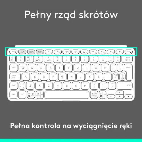 Klawiatura nożycowa Logitech Keys-To-Go 2 Szary