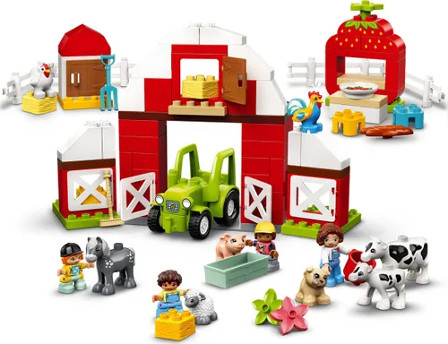 Конструктор Lego Duplo сарай, трактор и домашний скот (10952)