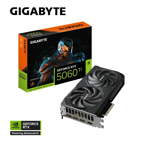 Karta graficzna Gigabyte GeForce RTX 5060 Ti WINDFORCE 16GB GDDR7 128bit DLSS 4
