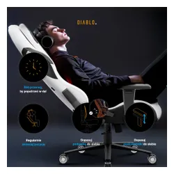 Fotel DIABLO CHAIRS X-One 2.0 Prime Biało-czarny