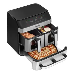 Air Fryer Frytkownica beztłuszczowa CONCEPT Pizza Trio FR9000 18.5 l z podwójnym koszem + szuflada do pieczenia