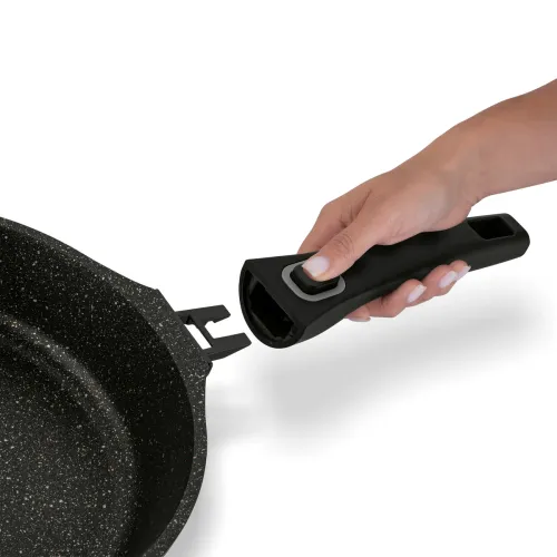 Patelnia marmurowa z odpinaną rączką STARKE PRO SVART 28 cm